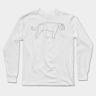 Big cat line Long Sleeve T-Shirt